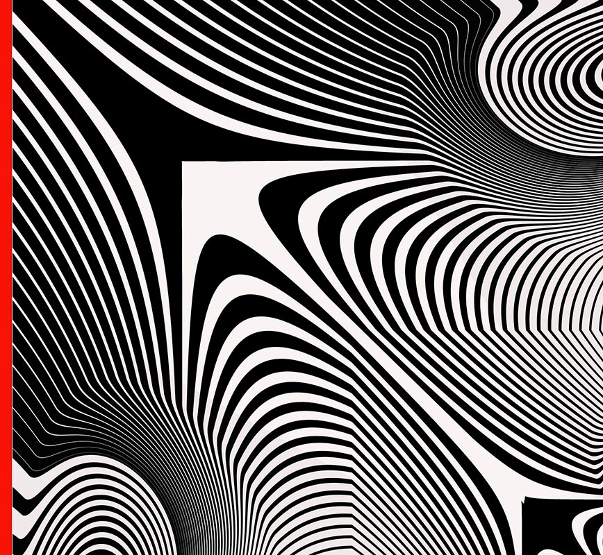 Detail of an Abstract Op Art limited edition print. Title: Untitled, 2022